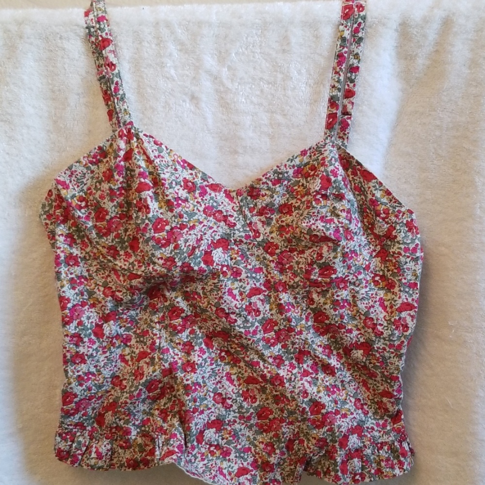 Beautiful Multi-colored Spaghetti strap corset top